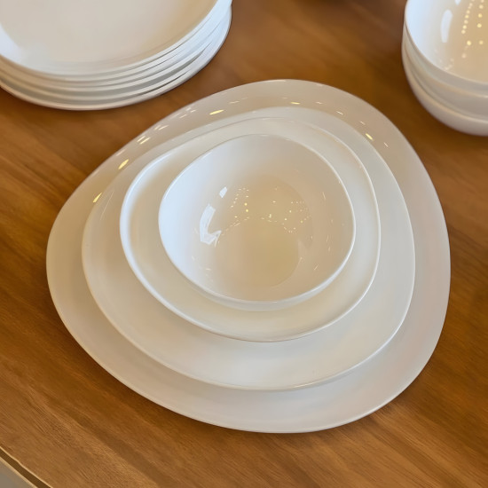 Opal Plate Set - 28 Pcs
